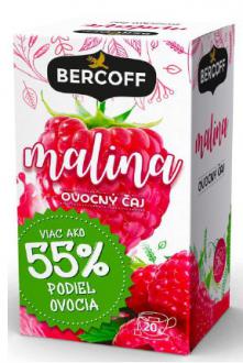 Bercoff ovocný čaj 40g Malina